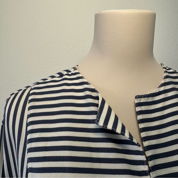 Piazza Sempione Dress Blue White Stripes Nautical Women’s Size 4 / IT 36 - Picture 3 of 11